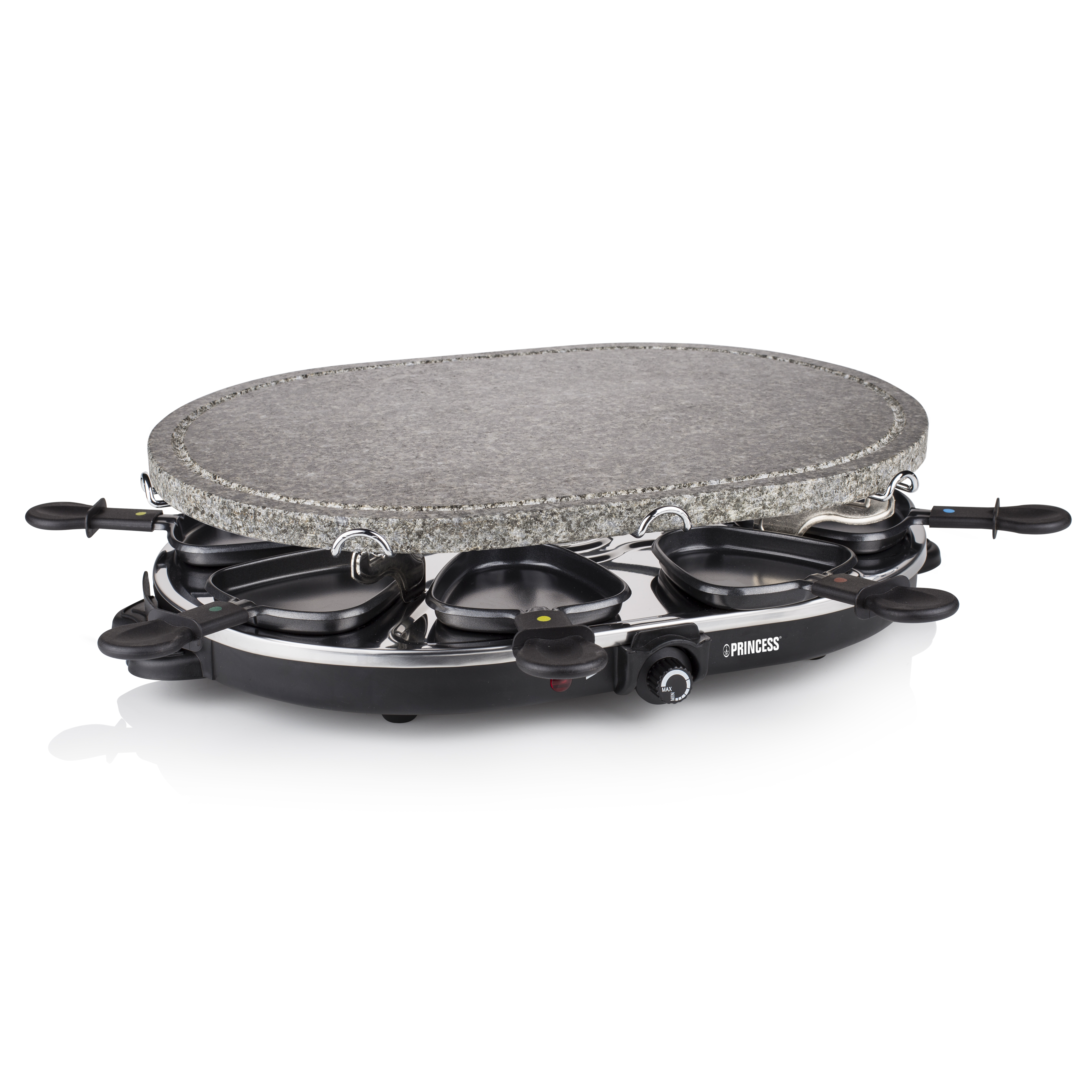 Princess 162720 raclette grill 8 person(er) 1200 W Sort