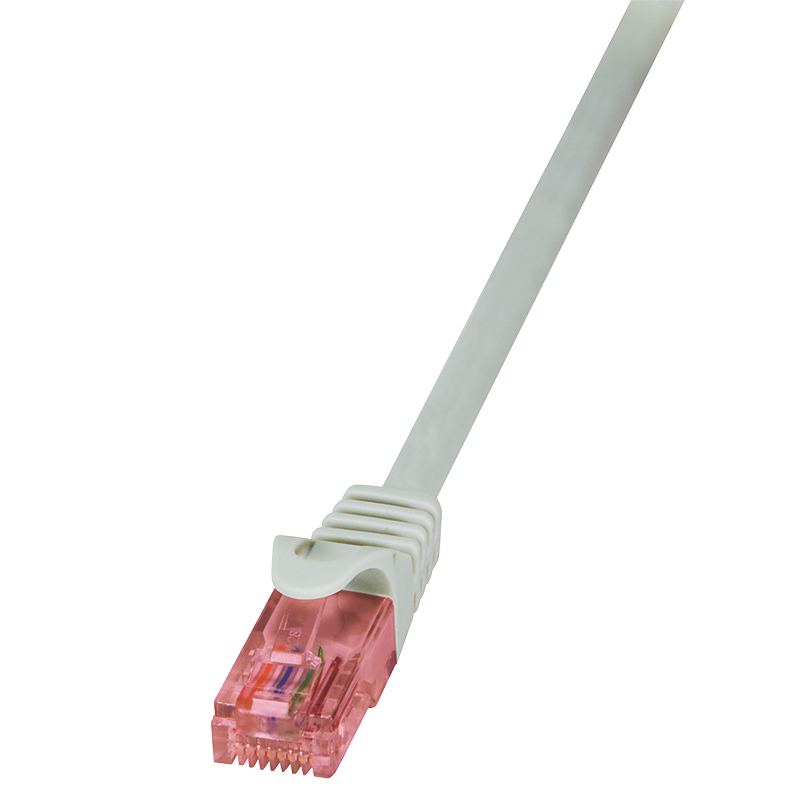LogiLink CQ2052U netværkskabel Grå 2 m Cat6 U/UTP (UTP) Rund