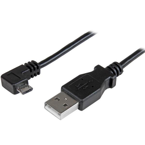 StarTech.com USBAUB1MRA USB-kabel USB 2.0 1 m USB A Micro-USB B Sort