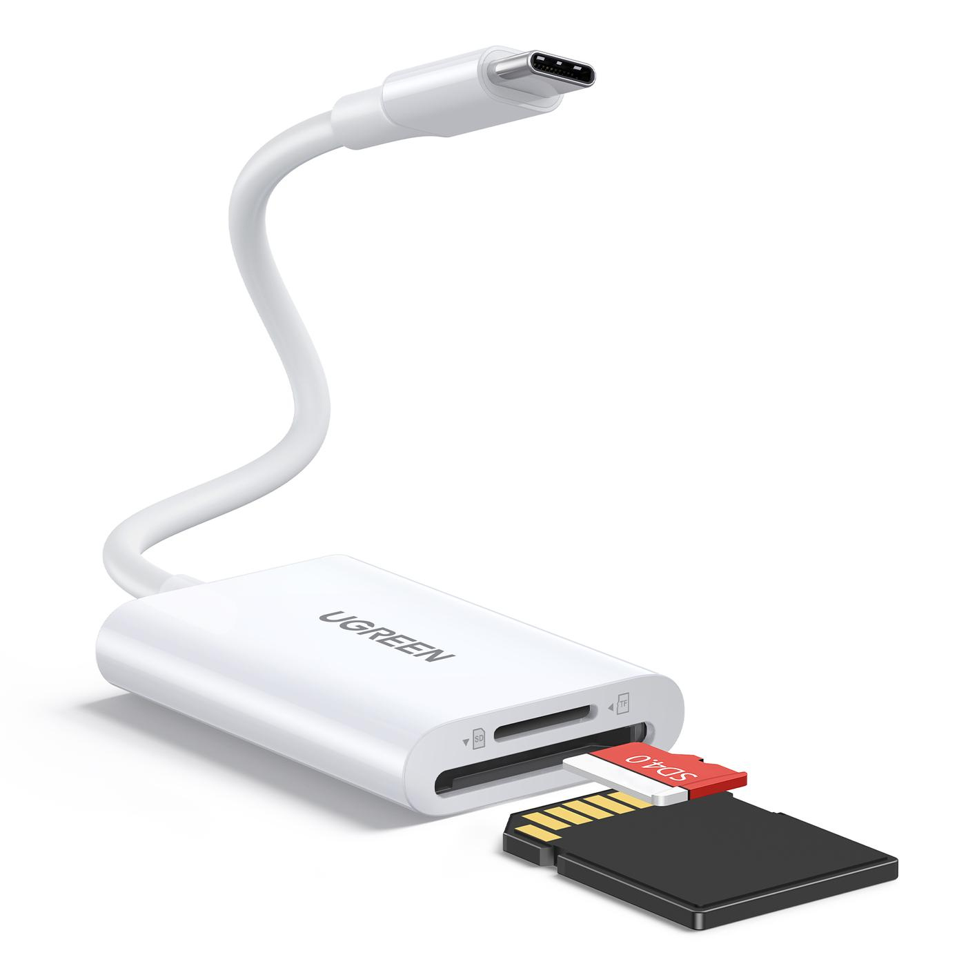 Ugreen 35506 kortlæser USB 3.2 Gen 1 (3.1 Gen 1) Type-C Hvid