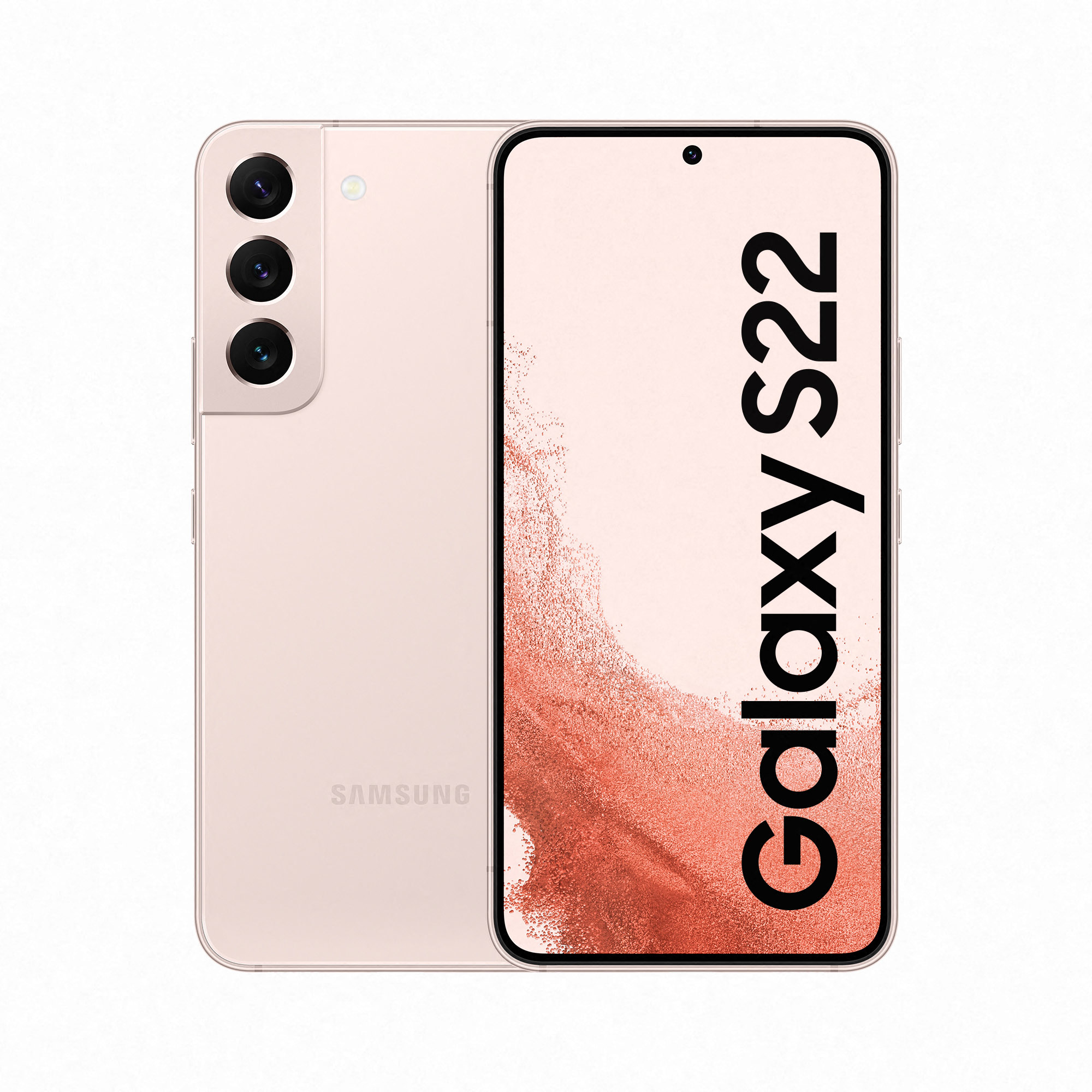 Samsung Galaxy S22 SM-S901B 15,5 cm (6.1") Dual SIM Android 12 5G USB Type-C 8 GB 128 GB 3700 mAh Guld, Lyserød