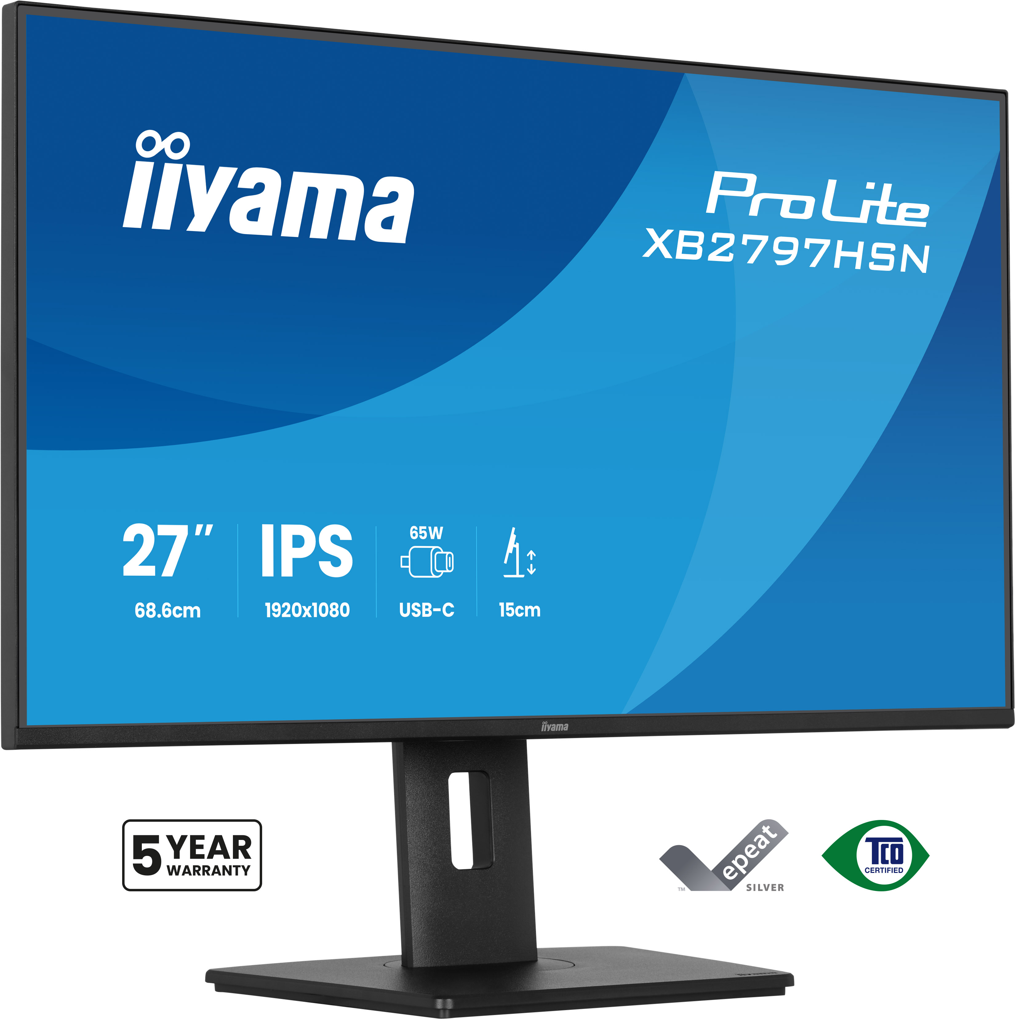 iiyama ProLite XB2797HSN-B1 computerskærm 68,6 cm (27") 1920 x 1080 pixel Fuld HD LCD Sort