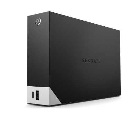 Seagate One Touch Desktop w HUB 6Tb HDD Black ekstern harddisk USB Type-A / USB Type-C 3.2 Gen 1 (3.1 Gen 1) Sort