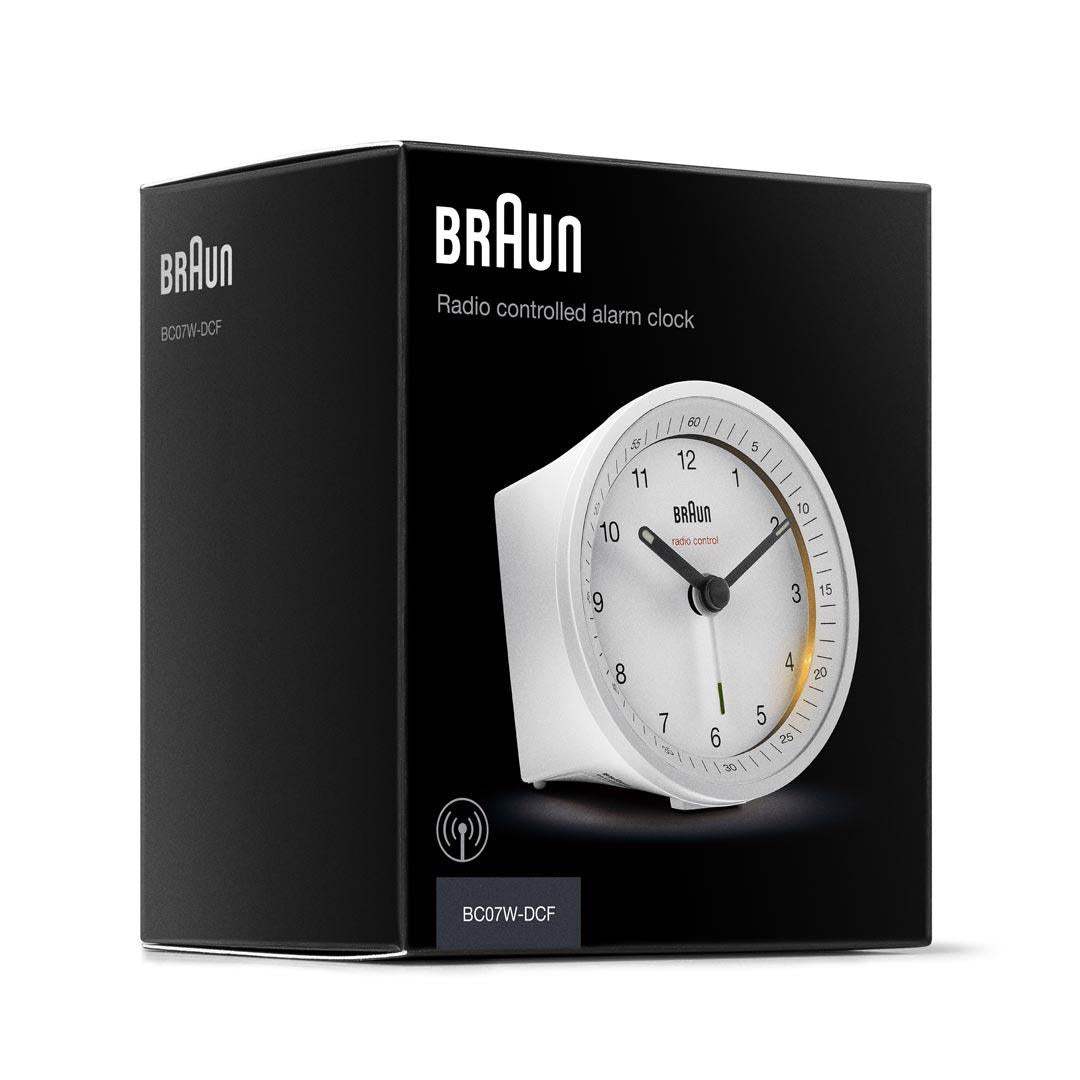 Braun BC07W-DCF Quartz alarmur Hvid