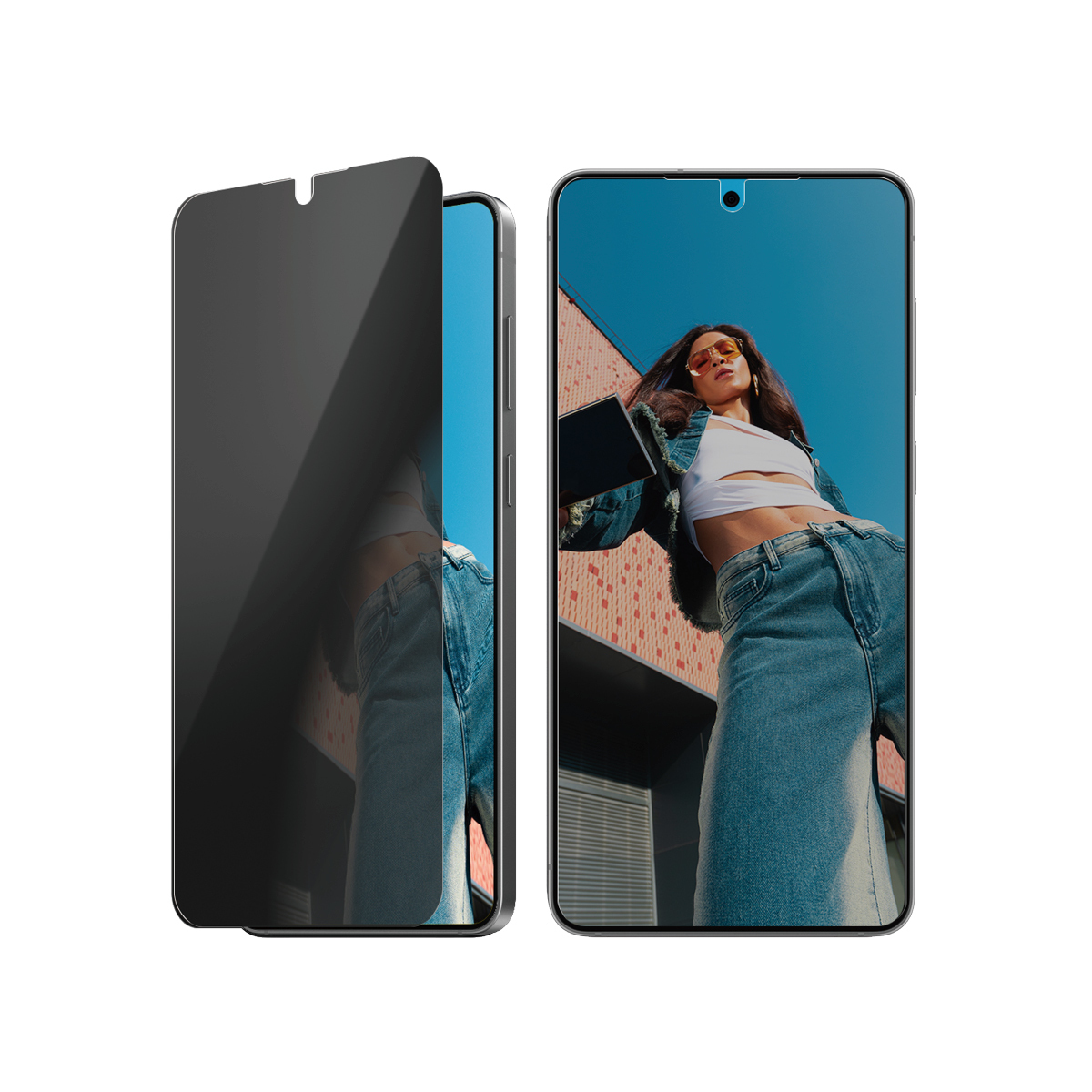 PanzerGlass ® Privacy Skærmbeskyttelse Samsung S25 Edge | Ultra-Wide Fit