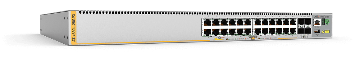 Allied Telesis AT-x530L-28GPX-50 Administreret L3+ Gigabit Ethernet (10/100/1000) Strøm over Ethernet (PoE) 1U Grå