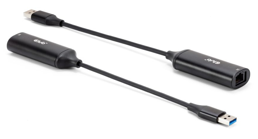 CLUB3D CAC-1421 kabel kønsskifter USB Type-A RJ45 Sort