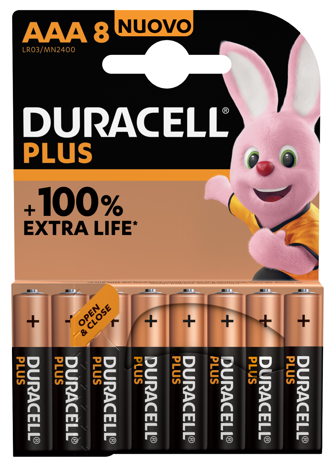 Duracell Plus 100 AAA Engangsbatteri Alkaline