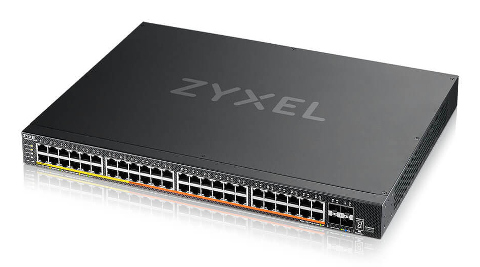 Zyxel XMG2230-52HP Administreret L2/L3 2.5G Ethernet (100/1000/2500) Strøm over Ethernet (PoE) 1U Sort