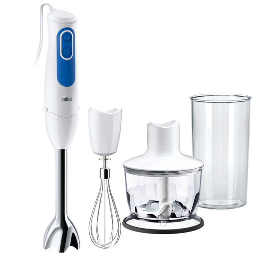 Braun MQ3035WH Sauce 0,6 L Nedsænkning blender 700 W Blå, Hvid