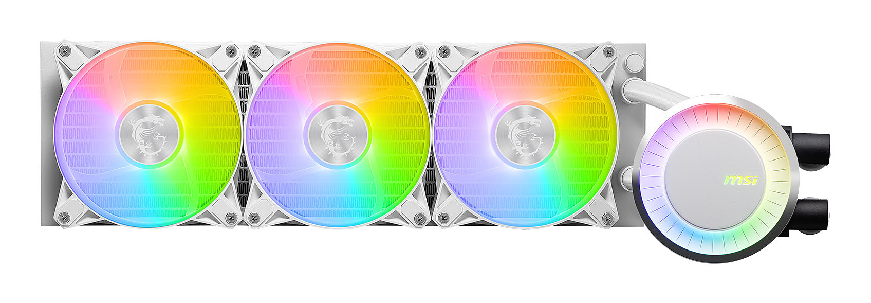 MSI MAG Coreliquid E360 White Bundkort, Processor Væskekølingssæt 12 cm Hvid