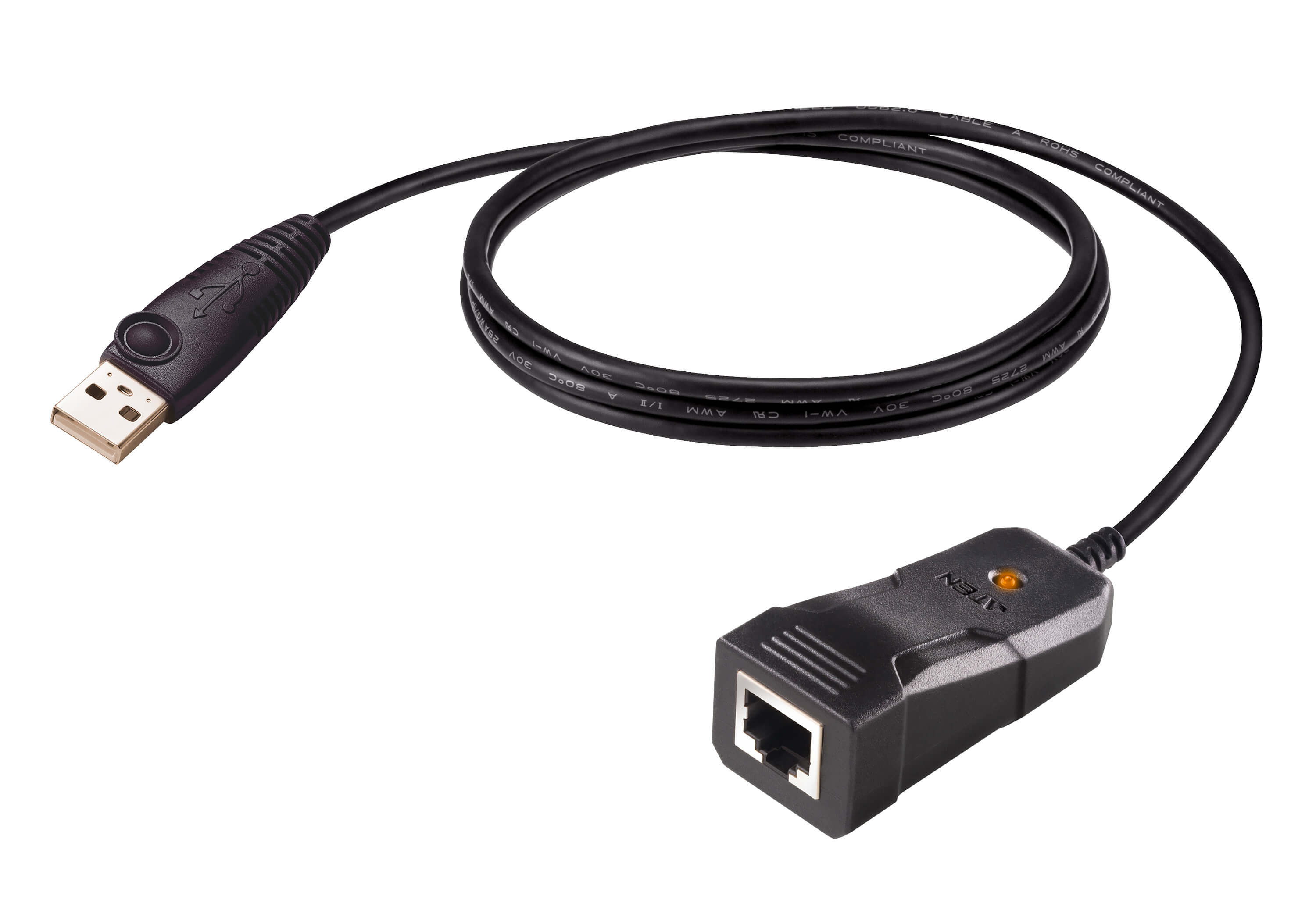 ATEN UC232BF serielkabel Sort 1,2 m USB Type-A RJ-45