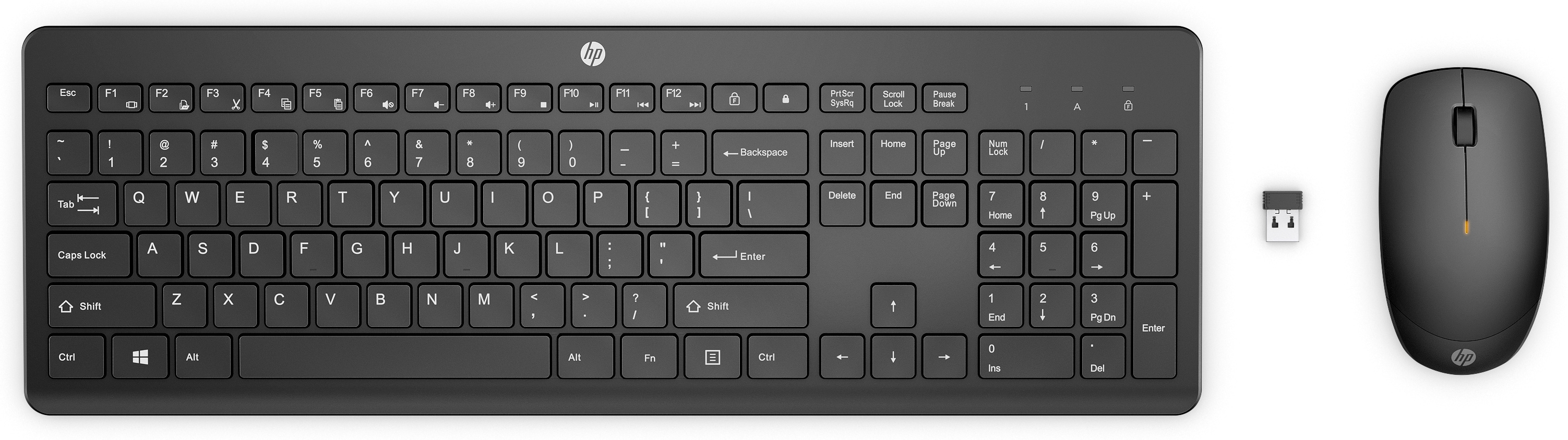 HP 235 kombination af trådløs mus og tastatur