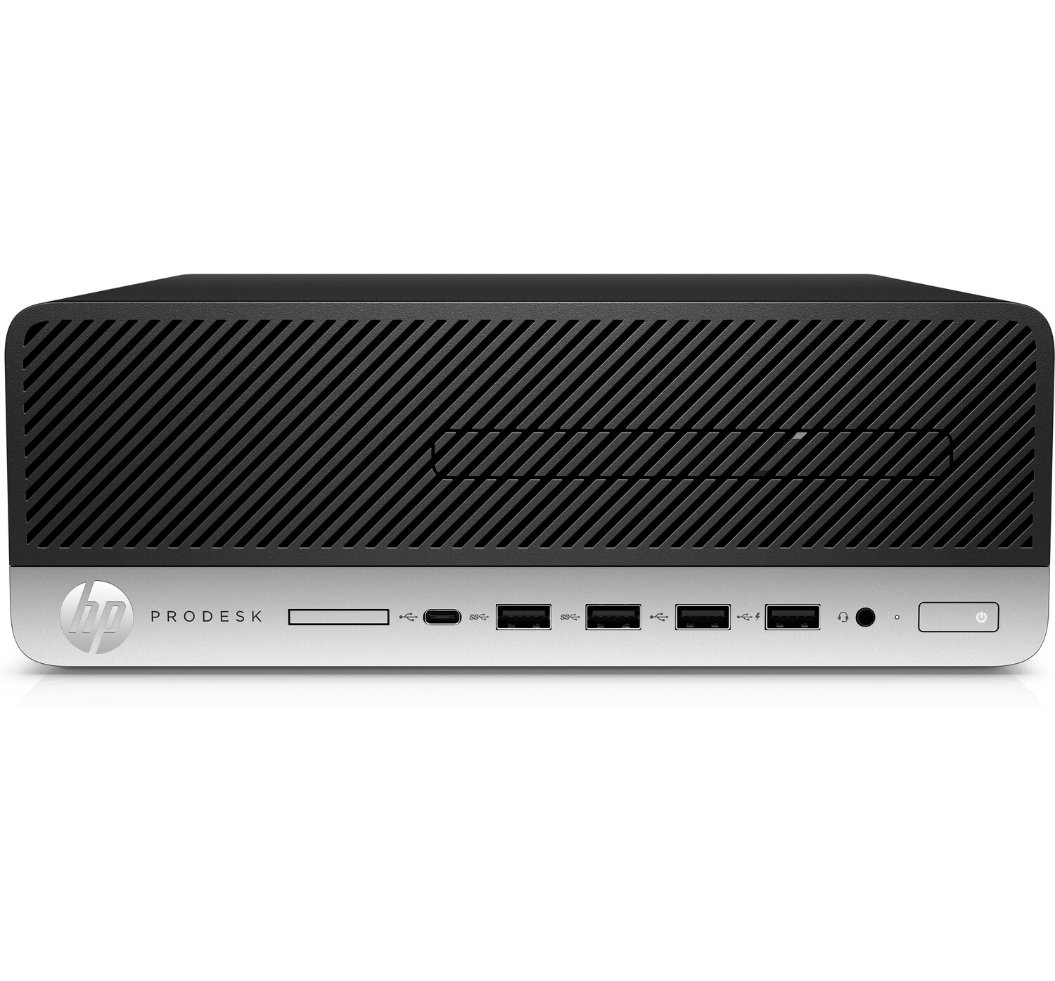 T1A HP ProDesk 600 G4 Refurbished Intel® Core™ i5 i5-8500 8 GB DDR4-SDRAM 256 GB SSD Windows 10 Pro SFF PC Sort, Sølv