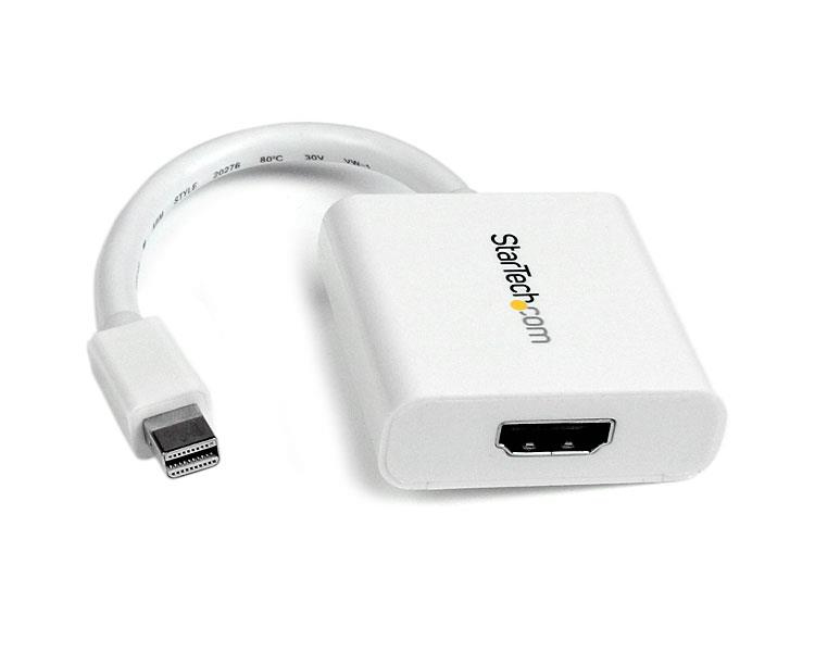 StarTech.com MDP2HDW videokabel adapter 0,12 m Mini-DisplayPort HDMI Hvid