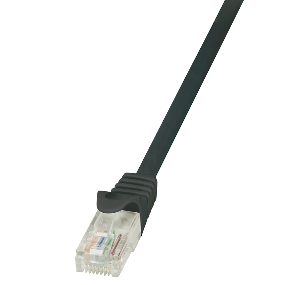 LogiLink 1m Cat.5e U/UTP netværkskabel Sort Cat5e U/UTP (UTP)