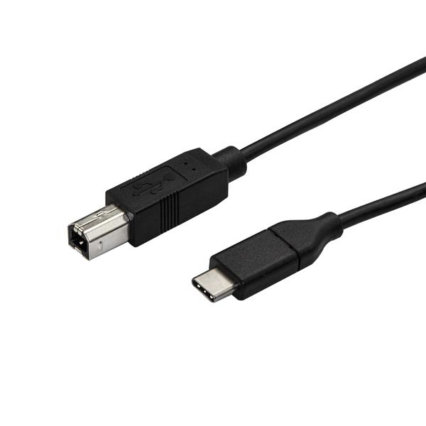 StarTech.com USB2CB50CM USB-kabel USB 2.0 0,5 m USB C USB B 0,48 Gbit/sek. Sort