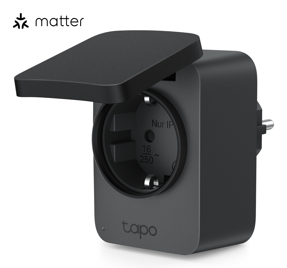 TP-Link Tapo P410M smart stik 3680 W Hjem Sort