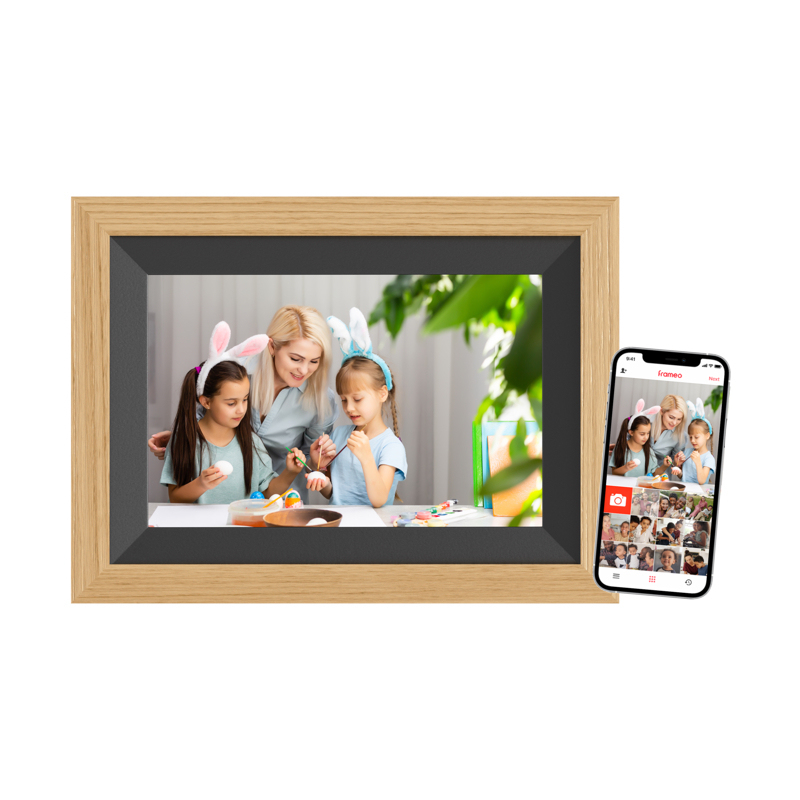 Braun DigiFrame 10B digital fotoramme Sort, Træ 25,6 cm (10.1") Berøringsskærm Wi-Fi