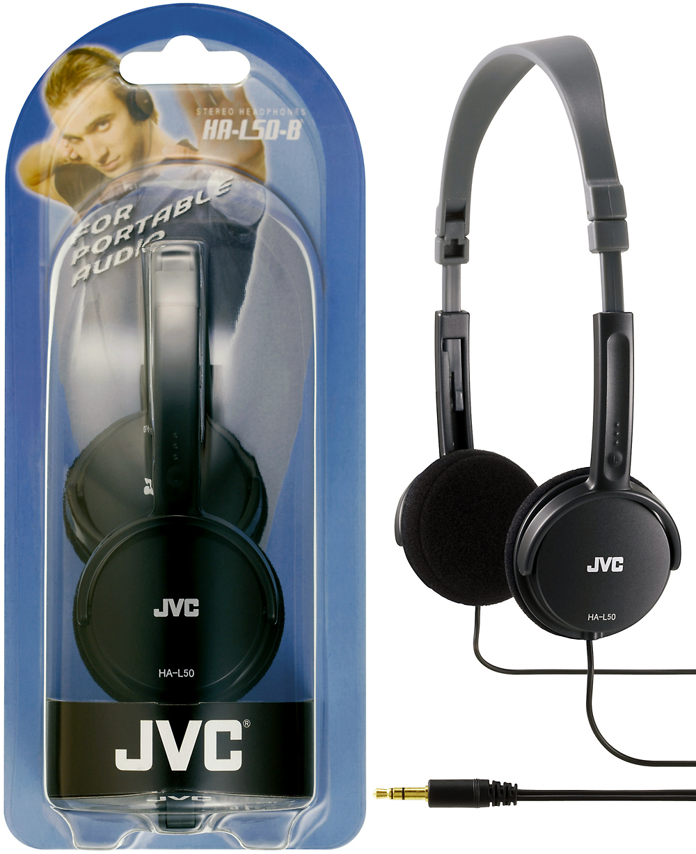 JVC HA-L50-B hovedtelefoner/headset Ledningsført Musik Sort