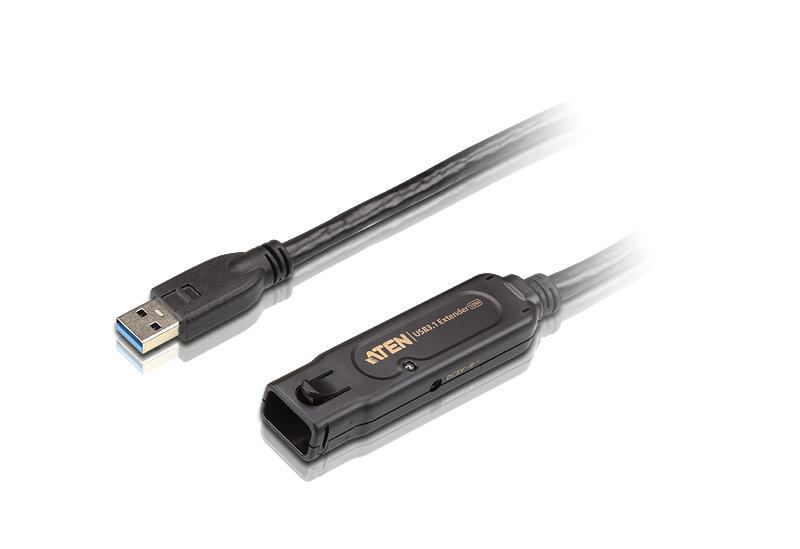 ATEN UE3310-AT-G USB-kabel USB 3.2 Gen 1 (3.1 Gen 1) 10 m USB A Sort