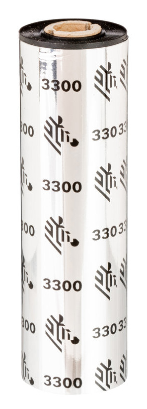 Zebra 3300 Wax/ Resin varmebånd 74 m Sort