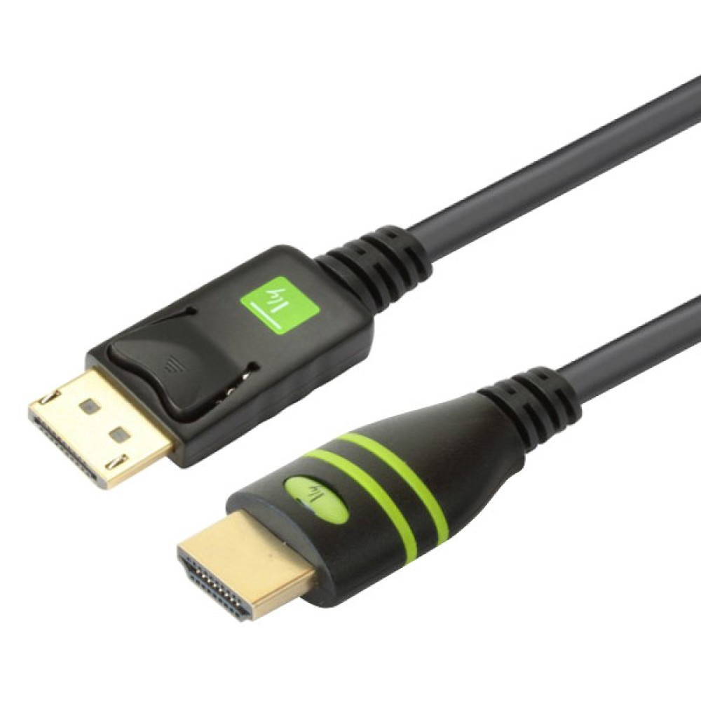 Techly 2m DisplayPort/HDMI Sort