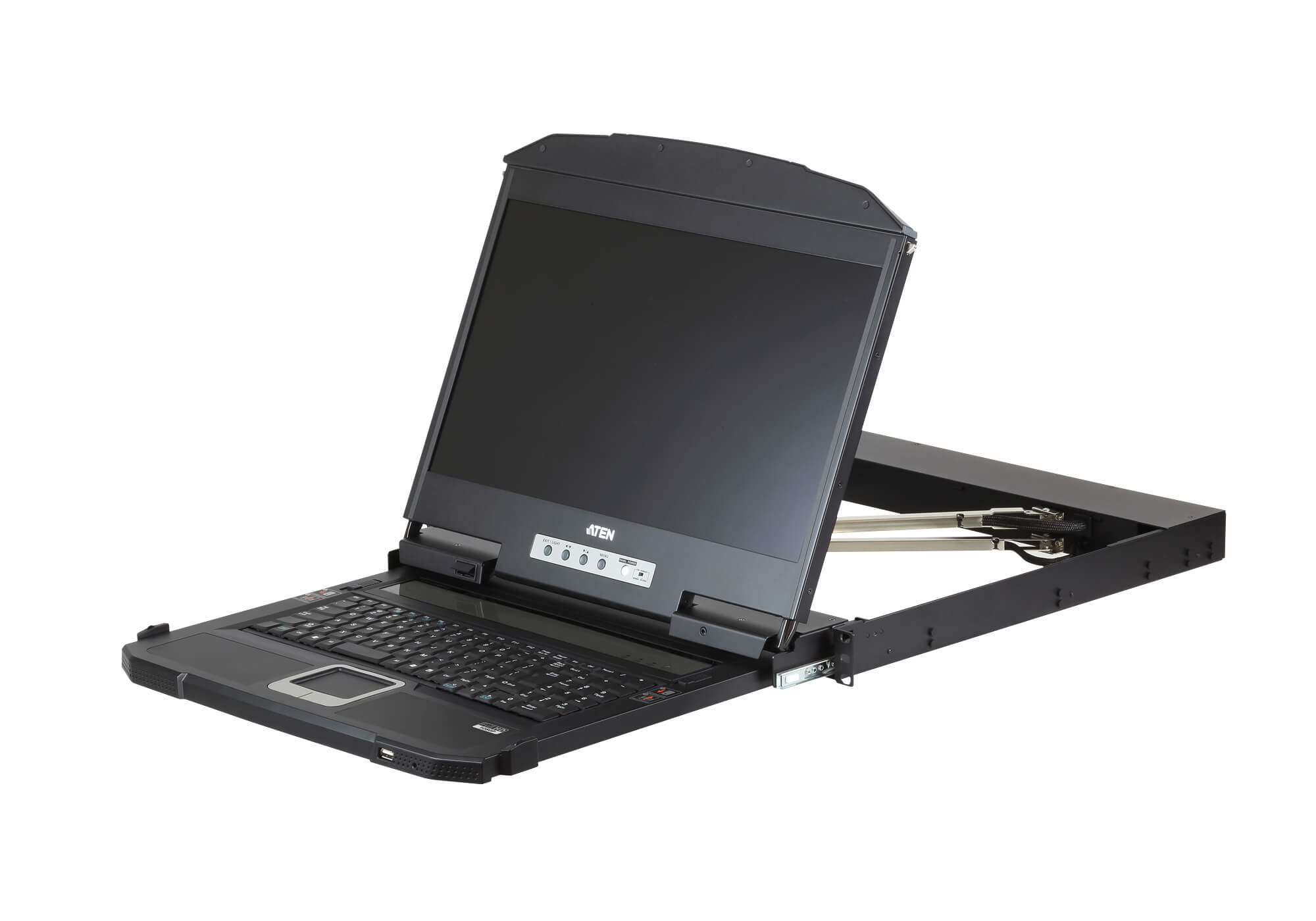 ATEN CL3800NW rack-konsol 47 cm (18.5") 1920 x 1080 pixel Metal, Plast Sort
