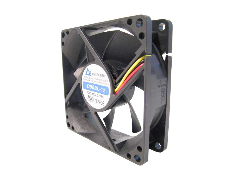 Chieftec AF-0825S Computerkølesystem Computerkabinet Ventilator Sort