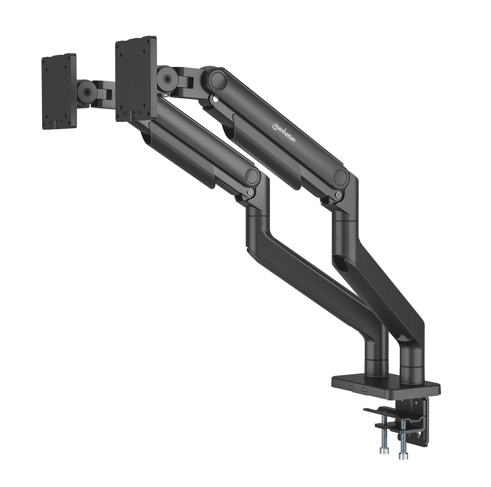 Manhattan 462587 skærmbeslag og -stativer 114,3 cm (45") Skrivebord Sort