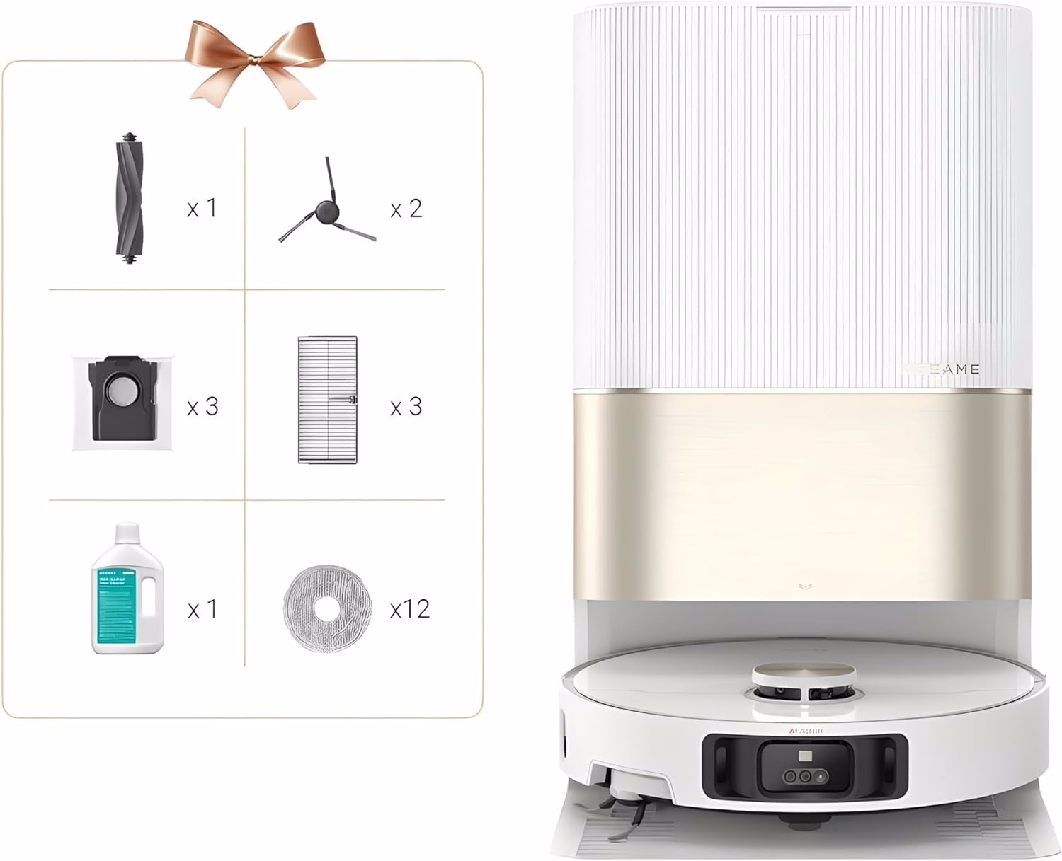 Dreame X40 Ultra Complete 0,3 L Poseløs Hvid