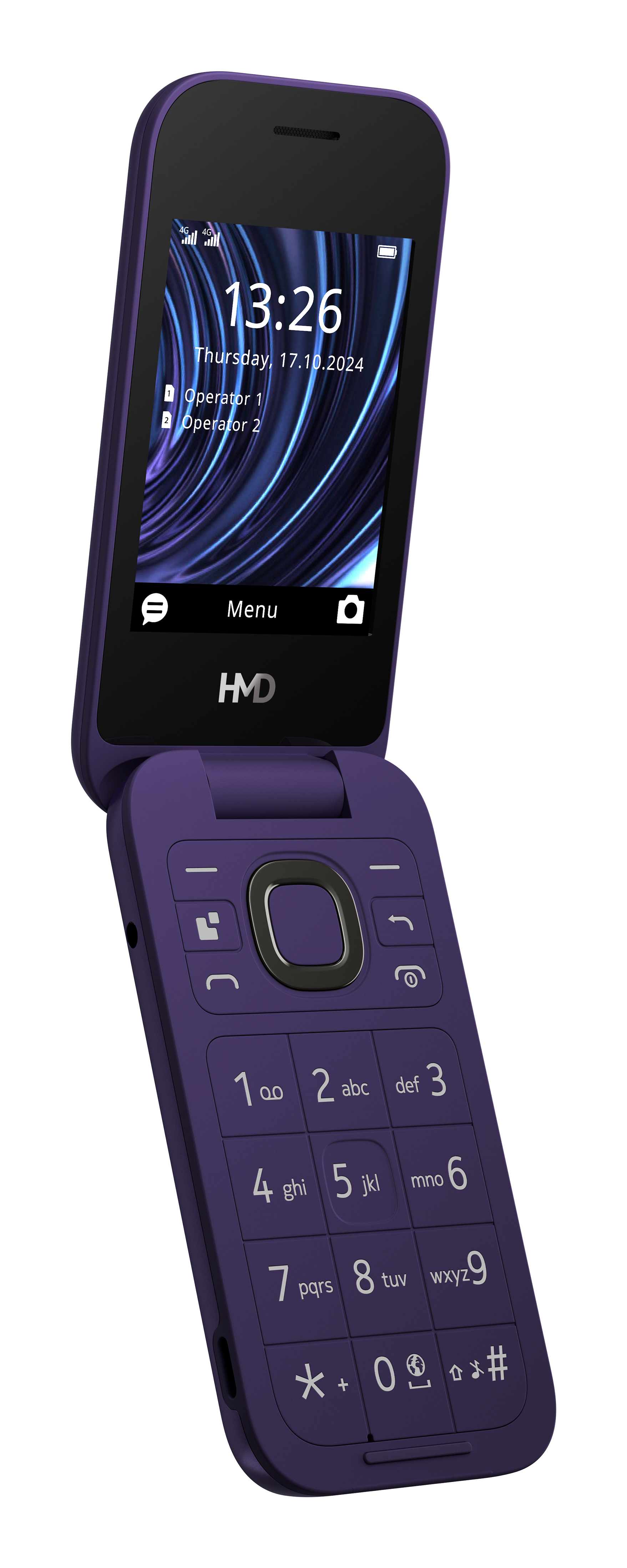 HMD 2660 Flip 7,11 cm (2.8") 123 g Violet Feature telefon