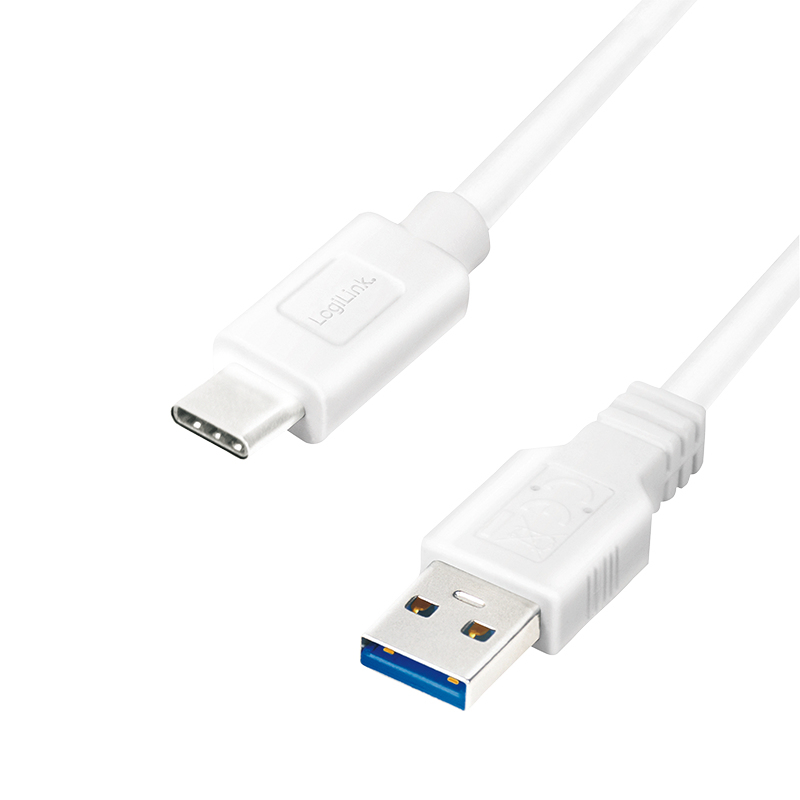 LogiLink CU0176 USB-kabel USB 3.2 Gen 1 (3.1 Gen 1) 2 m USB A USB C Hvid