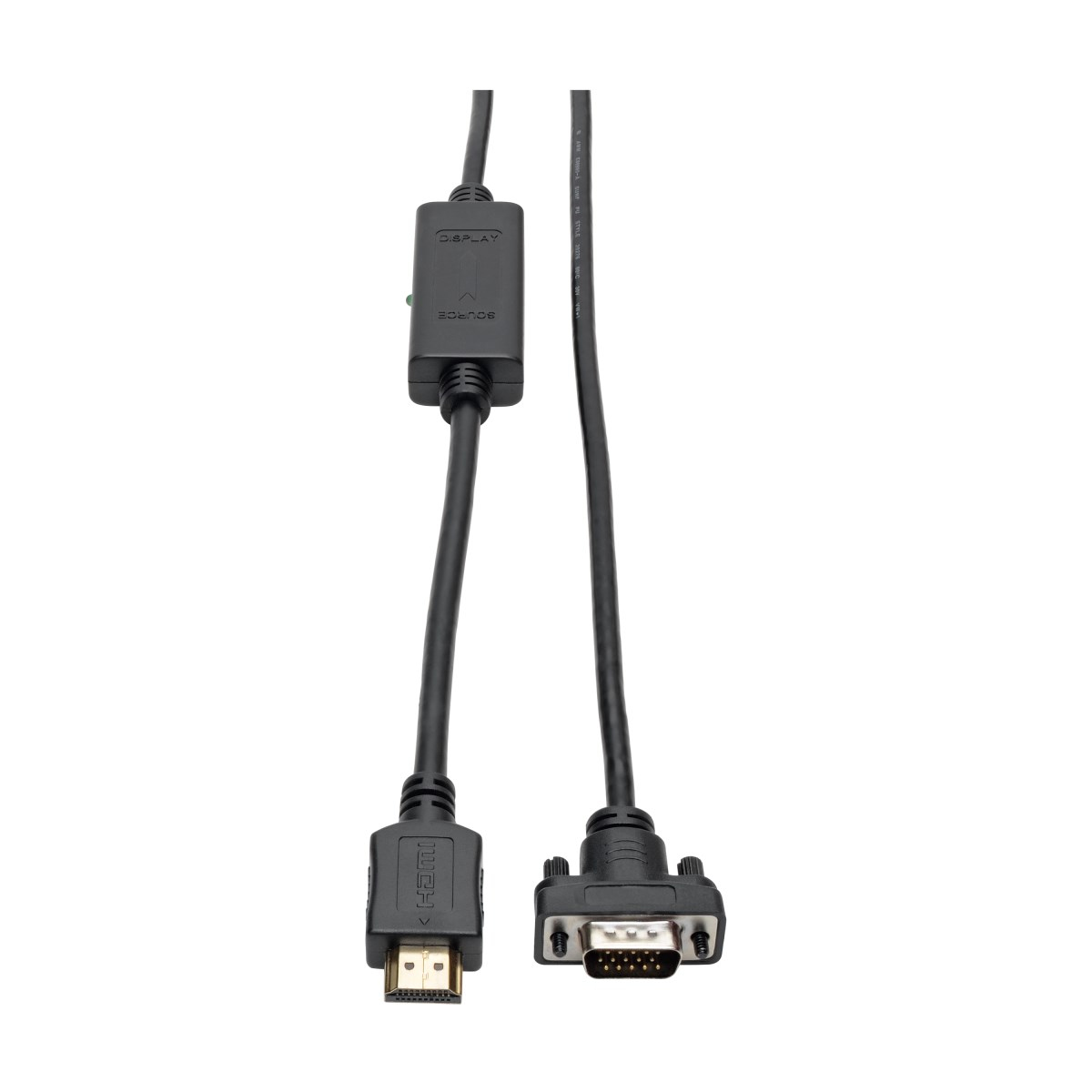 Tripp Lite P566-010-VGA videokabel adapter 3 m HDMI HD15, MICRO-USB B Sort