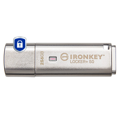 Kingston Technology IronKey 256 GB IKLP50 AES USB med 256 bit kryptering