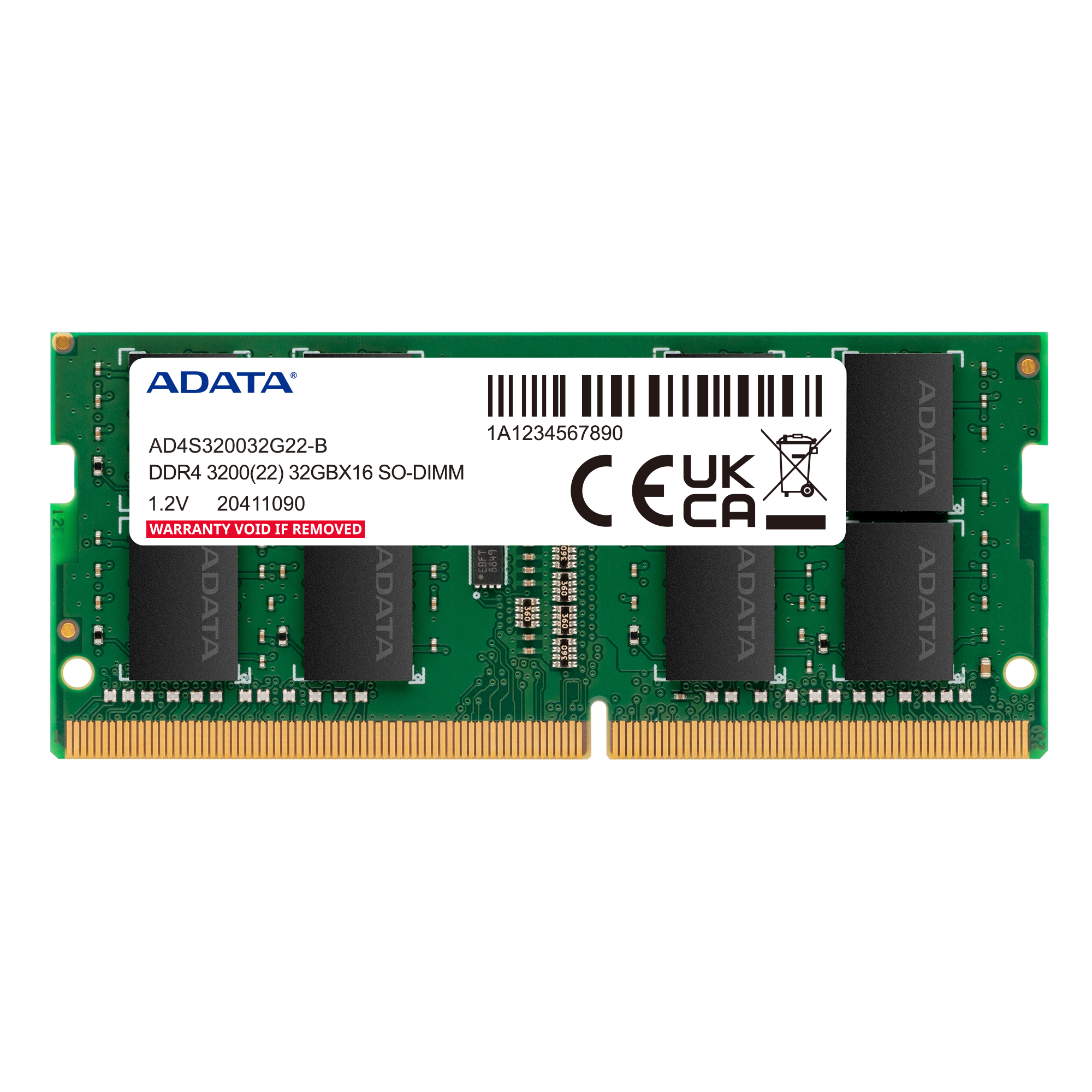 ADATA AD4S320016G22-DTGN hukommelsesmodul 32 GB 2 x 16 GB DDR4