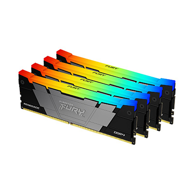 Kingston Technology FURY 32 GB 3600 MT/s DDR4 CL16 DIMM (sæt med 4) Renegade RGB