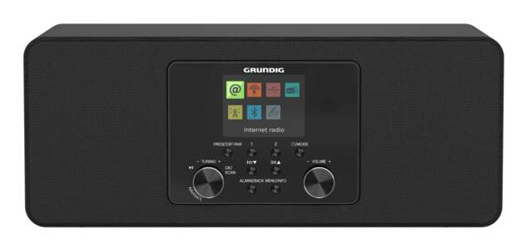 Grundig DTR 5100 2.0 DAB+ WEB Bærbar Analog & digital Sort