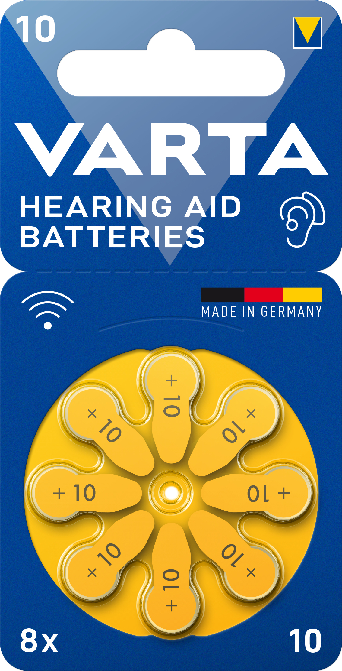 Varta 4043752393729 husholdningsbatteri Engangsbatteri 10 Zink-luft