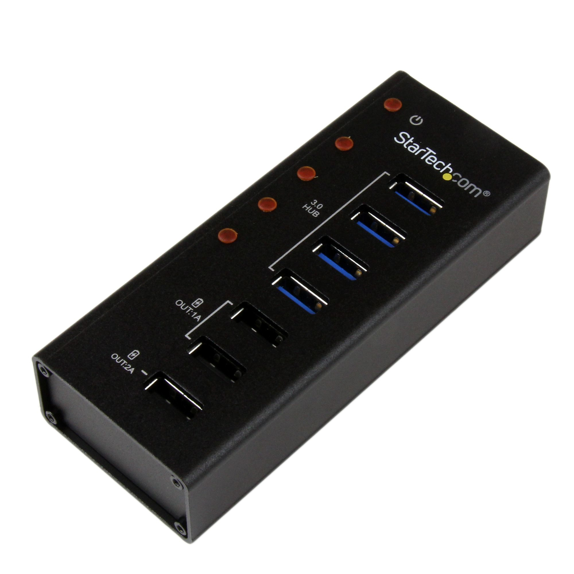 StarTech.com ST4300U3C3 interface hub USB 3.2 Gen 1 (3.1 Gen 1) Type-B 5000 Mbit/s Sort