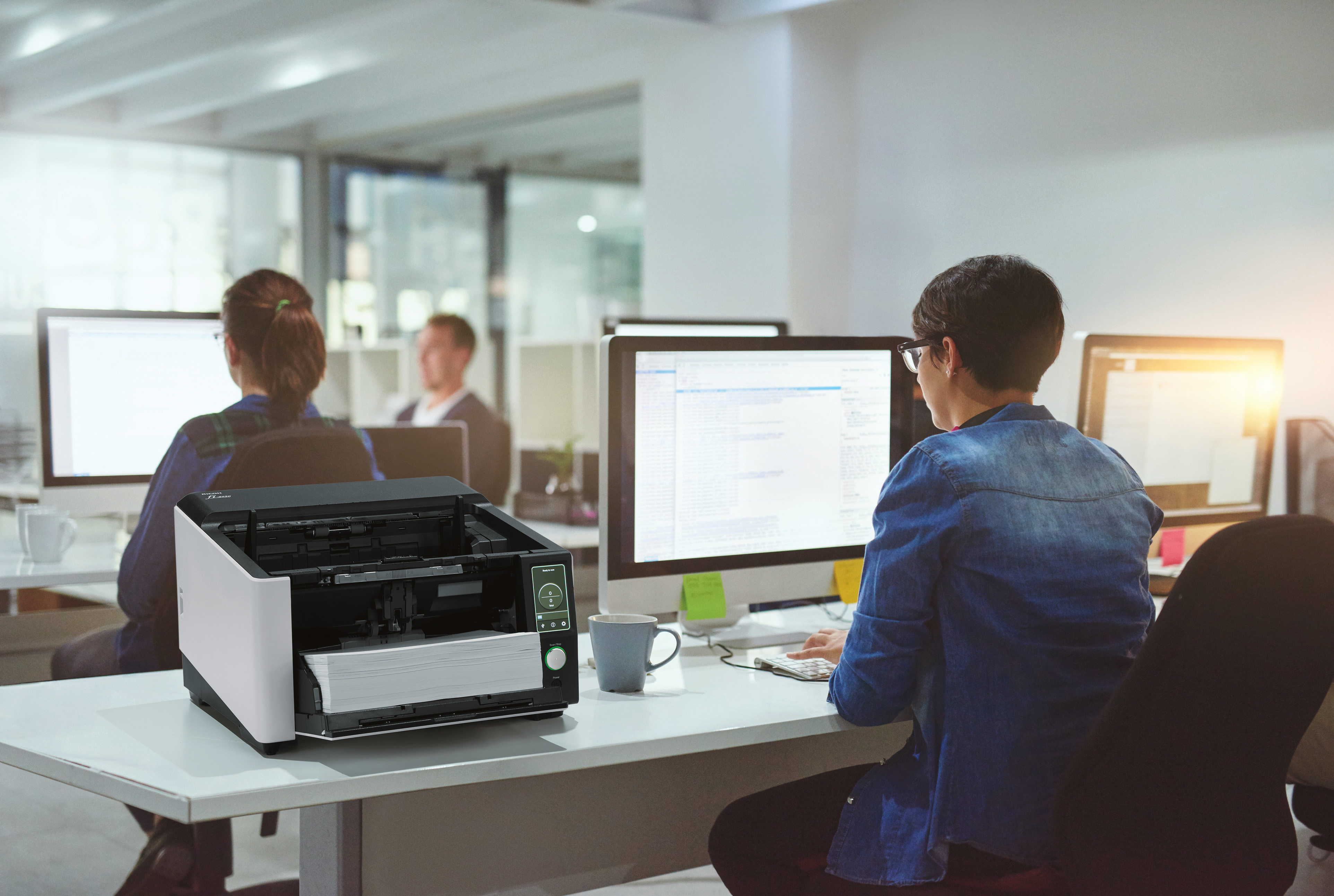 Ricoh fi-8930 ADF-scanner 600 x 600 dpi A3 Sort, Grå