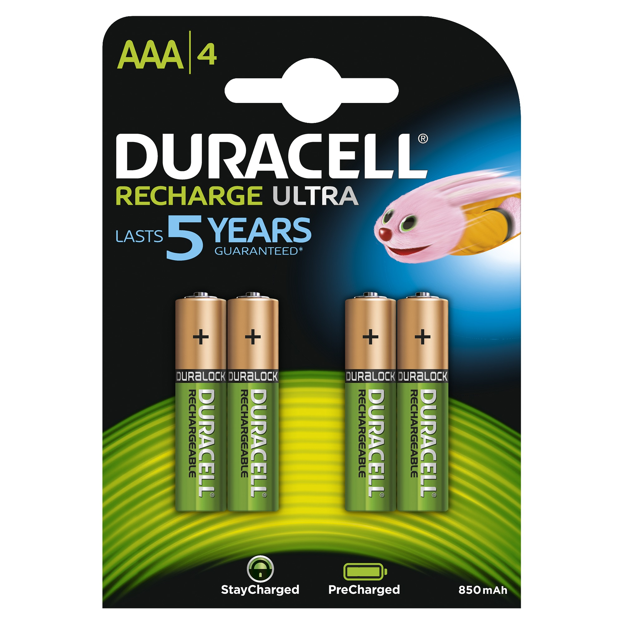 Duracell StayCharged AAA (4pcs) Genopladeligt batteri Nikkel-Metalhydrid (NiMH)