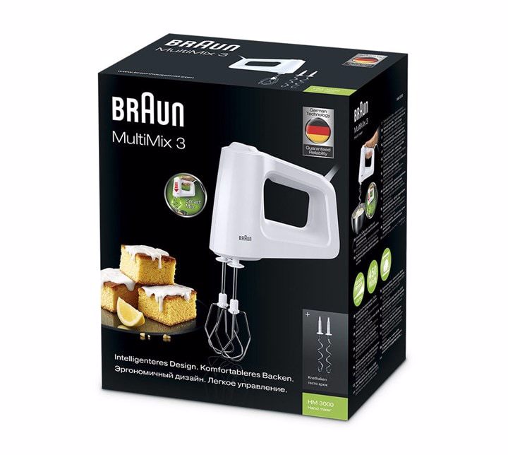 Braun MultiMix HM 3000 WH Håndmixer 450 W Hvid