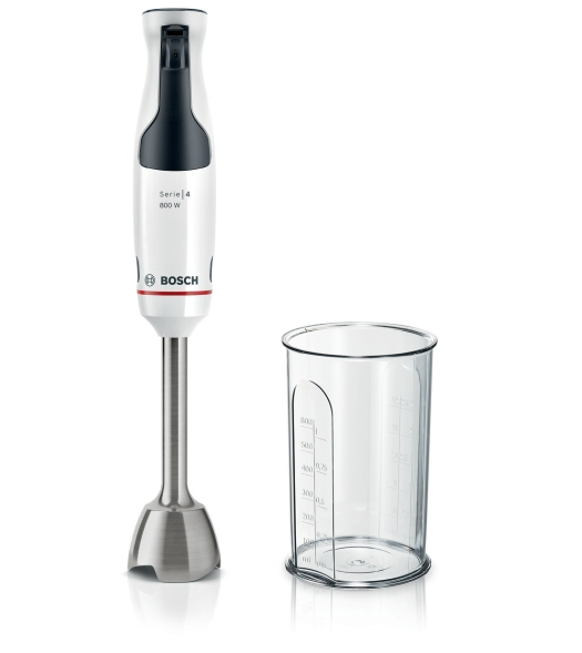 Bosch Serie 4 MSM4W410 blender Nedsænkning blender 800 W Anthracit, Hvid