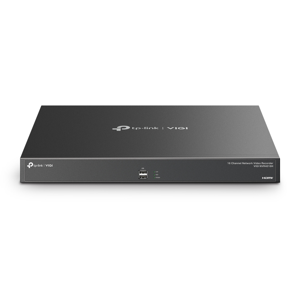 TP-Link VIGI NVR4016H Netværk videooptager (NVR) Sort
