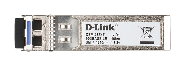 D-Link DEM-432XT modul til netværksmodtager Fiberoptisk 10000 Mbit/s SFP+ 1310 nm