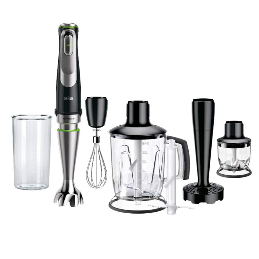 Braun MultiQuick 9 MQ9147X 0,6 L Nedsænkning blender 1200 W Sort, Rustfrit stål