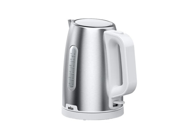 Braun WK 1500 elkedel 1,7 L 2200 W Rustfrit stål, Hvid