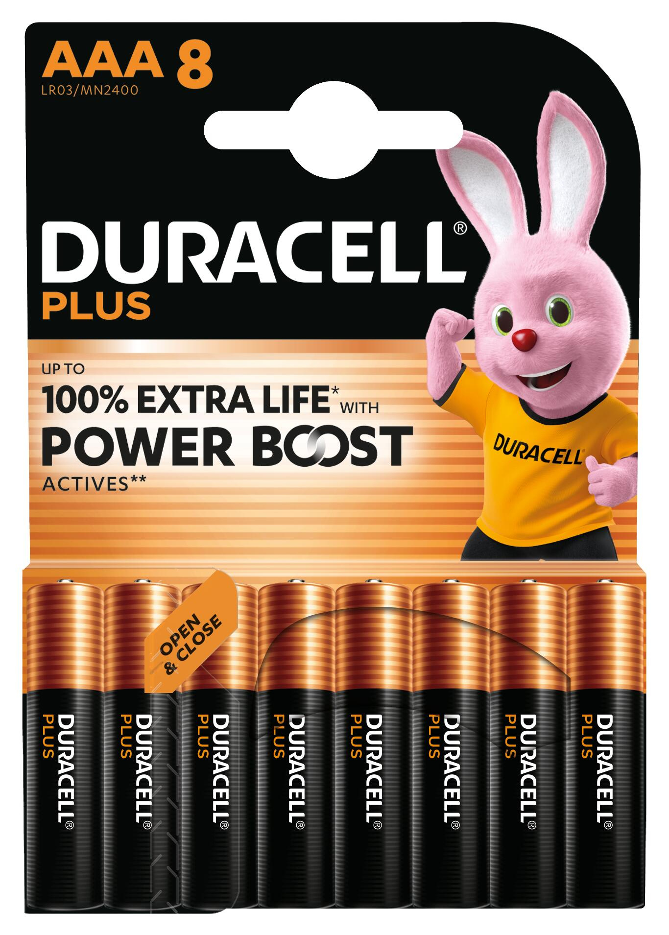 Duracell Plus Engangsbatteri AAA Alkaline