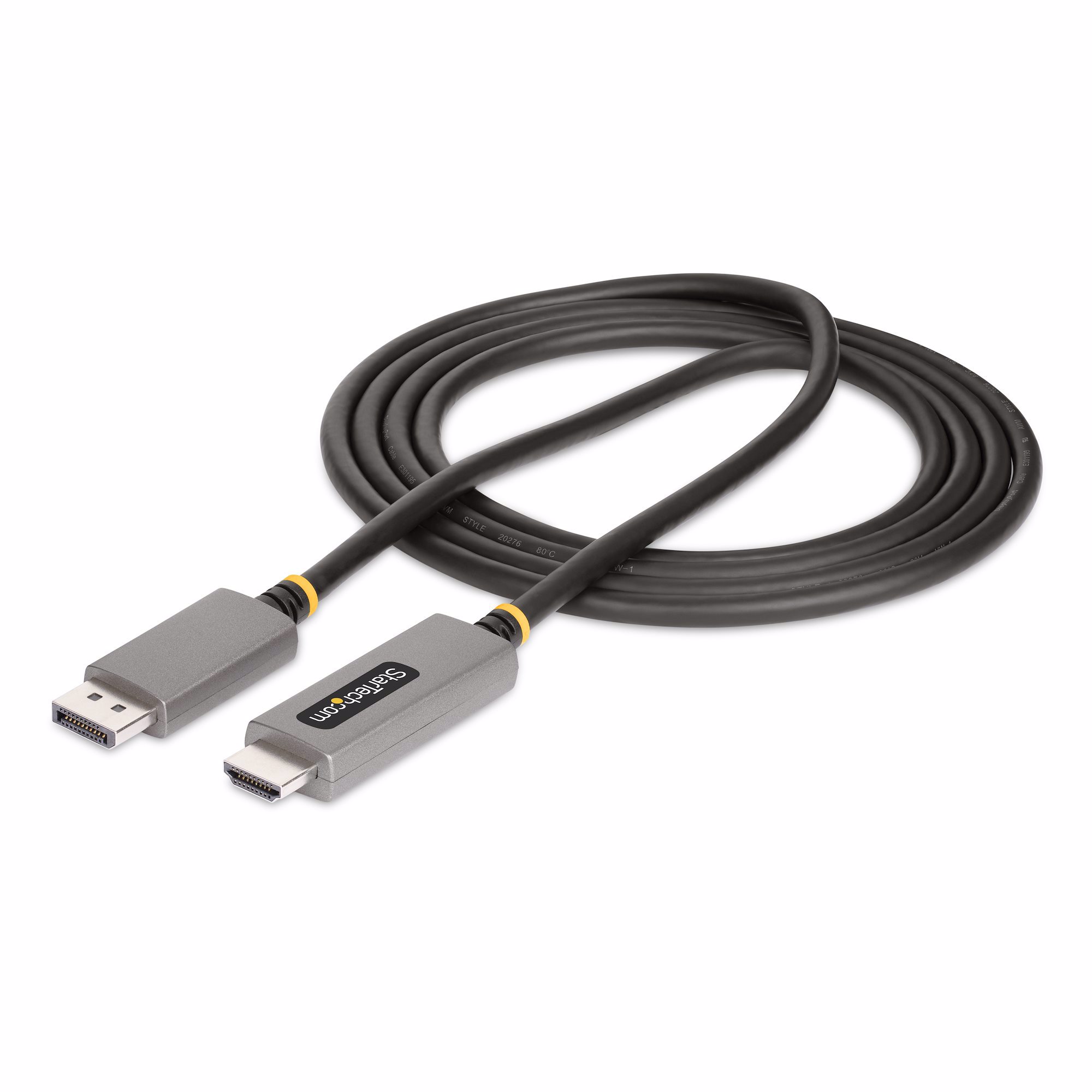 StarTech.com 133DISPLAYPORTHDMI21 videokabel adapter 2 m DisplayPort HDMI Sort, Sølv